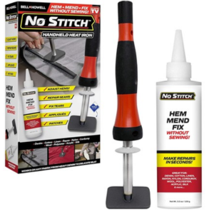 2-Pack No Stitch Handheld Heat Iron Repair Kit