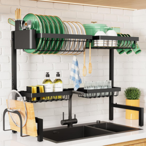 Adjustable Over The Sink Dish Drying Rack