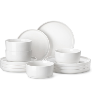 Malacasa 12-Piece Porcelain Dinnerware Set