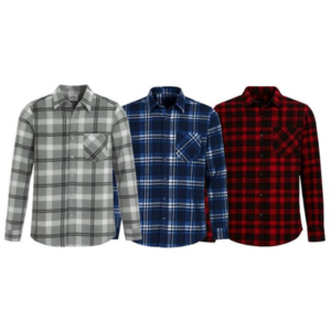 3-Pack Men's Flannel Button Down Shirts