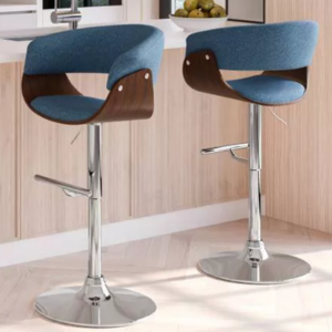 Mid Century Adjustable Swivel Barstool