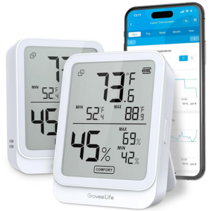 GoveeLife 2-Pack Bluetooth Hygrometer Thermometer