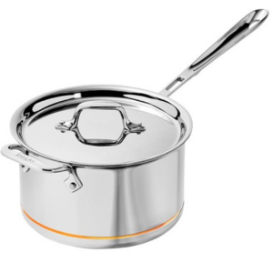 All-Clad 4Qt. 5-Ply Stainless Steel Saucepan w/Lid
