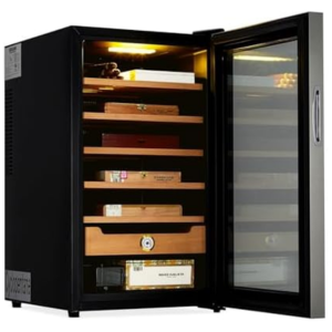 Cedar 500-Cigar Humidor w/Digital Hygrometer