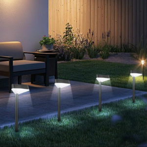 8-Pack Solar LED Pathway Lights