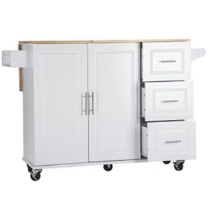 Kitchen Island Cart w/Extensible Tabletop