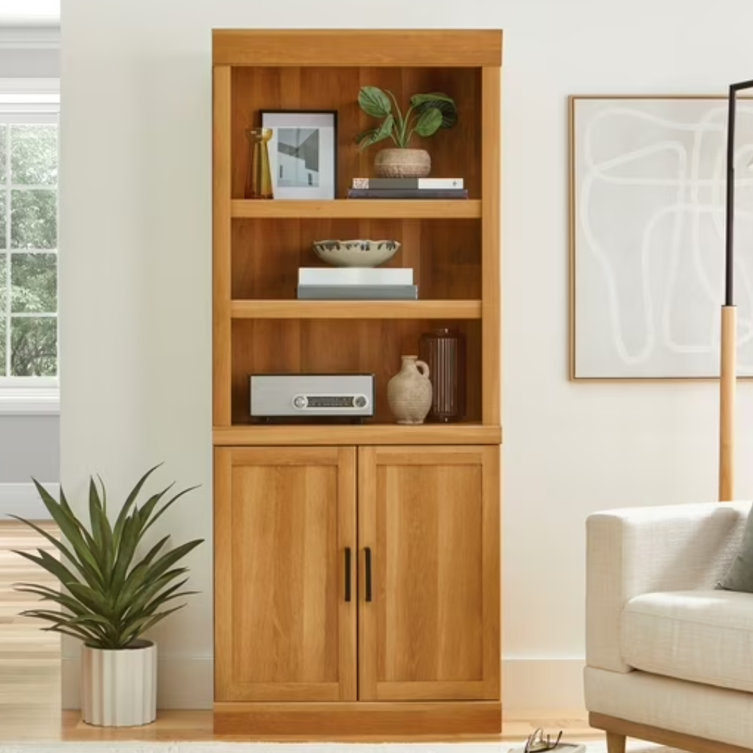 Better Homes & Gardens 5-Shelf Bookcase w/Doors