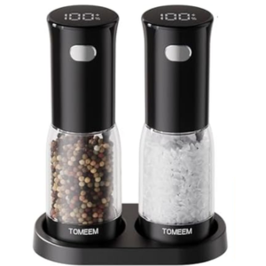 Electric 5-Level Salt & Pepper Grinder Set