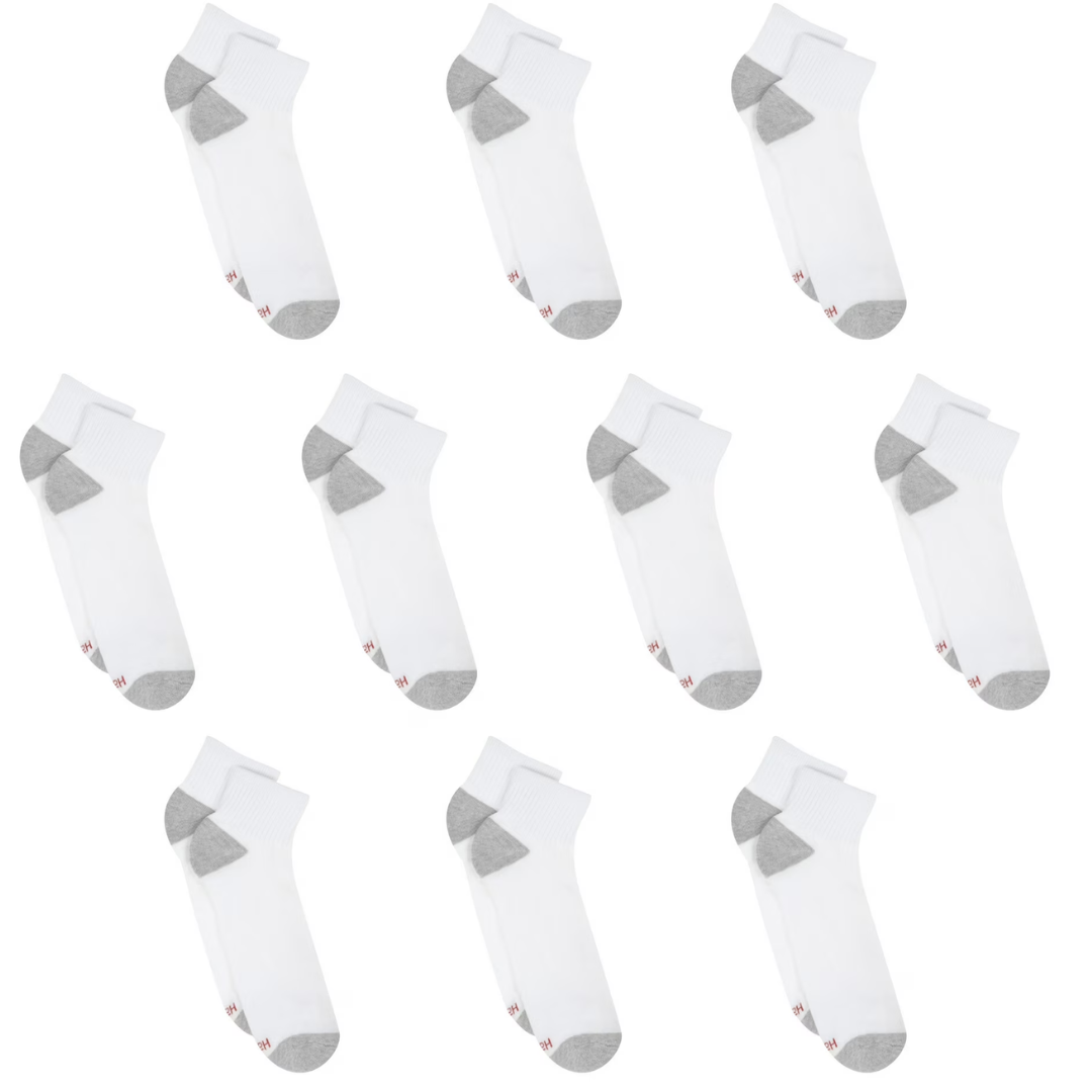 Hanes Men's 20-Pack Ankle Socks