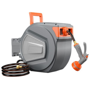 Retractable 100' Garden Hose Reel w/Nozzle