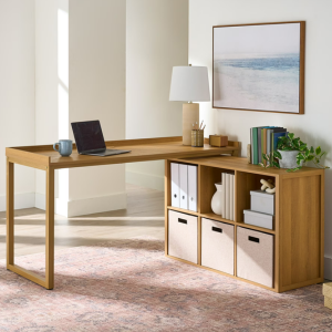 Better Homes & Gardens Modular 6-Cube L-Desk Organizer