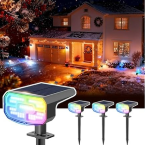 4-Pack Color Changing Solar Spot Lights
