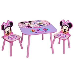 Delta Children 3-Piece Kid's Disney Minnie Mouse Table & Chair Set