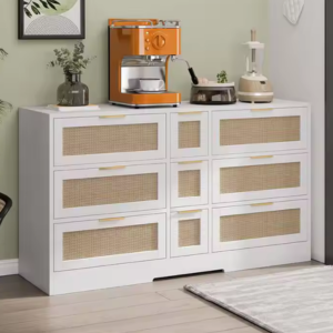 Rattan Storage Locker w/Drawers