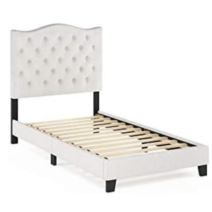 Furinno Twin Tufted Bed Frame