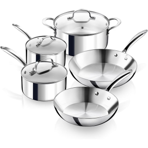 Gotham 10-Piece Stainless Steel Cookware Set