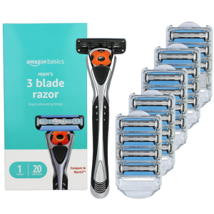 Amazon Basics 3-Blade Men's Razor Set