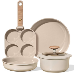 Carote 6-Piece Ceramic Nonstick Detachable Cookware Set