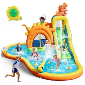Inflatable Dinosaur Water Park w/Blower