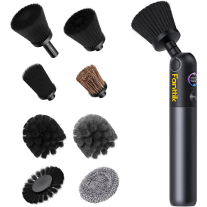 Fanttik Cordless Car Detailing Brush w/8 Heads