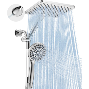 Dual Handheld 2-in-1 Shower Head Combo