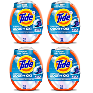 4-Pack Tide Odor Defense Detergent Pacs