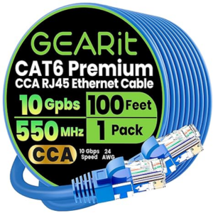 GEARit Cat 6 100' Ethernet Cable