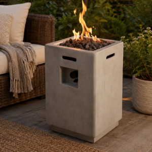 Concrete Propane Gas Fire Pit