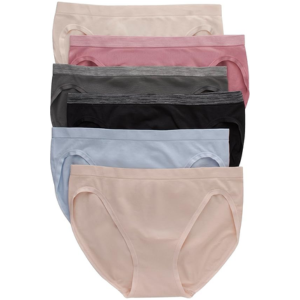 Hanes 6-Pack Women's Bikini Panties