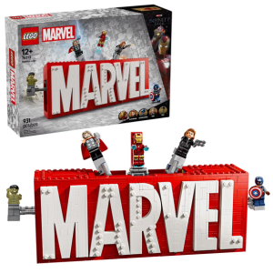 LEGO 931-Piece Marvel Logo & Minifigures Building Set