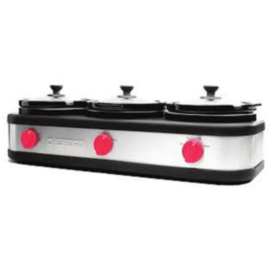 Chefman Stainless Steel Triple Slow Cooker & Buffet Server