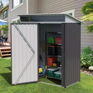 Outdoor 6' Metal Storage Shed w/Window