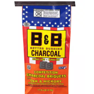 B&B Oak Competition 17lb. Charcoal Briquets