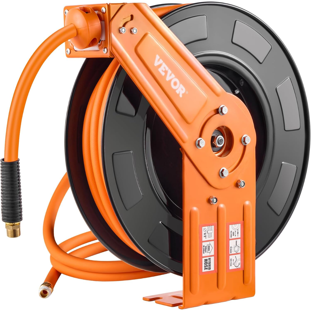 Retractable 50' Air Hose Reel