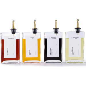 4-Piece Glass Olive Oil Dispenser