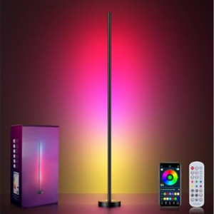 LED Smart Corner Floor Lamp w/App & Remote Control