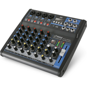 Pyle Professional 6-Ch. Audio Mixer Sound Board Console