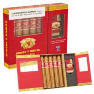 Romeo Y Julieta Reserva Real 90+ Rated 5-Cigar Pack w/Lighter