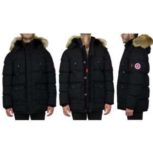 Spire By Galaxy Men's Heavyweight Hooded Parka Jacket