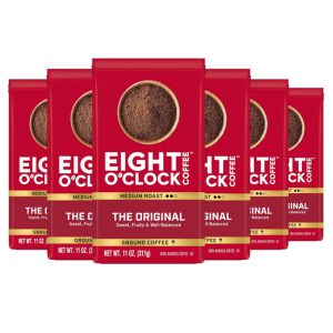 6-Pack Eight O'Clock Medium Roast Ground Coffee