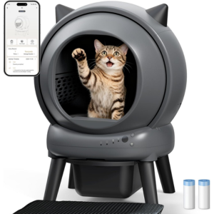 Smart Self Cleaning Litter Box w/App & Health Monitoring