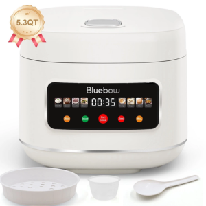 Bluebow 5.3-Qt Nonstick Digital Rice Cooker