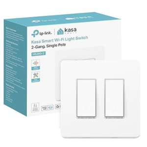 Tp-Link Kasa 2-Gang Wi-Fi Smart Light Switch w/Alexa