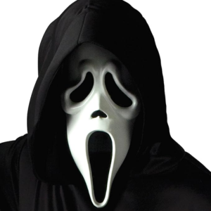 Ghost Face Mask w/Shroud