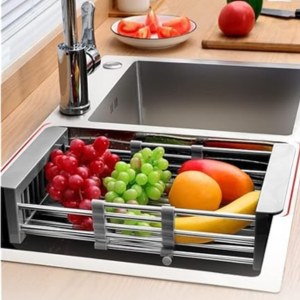 Expandable Stainless Steel Over Sink Dish Drying Rack