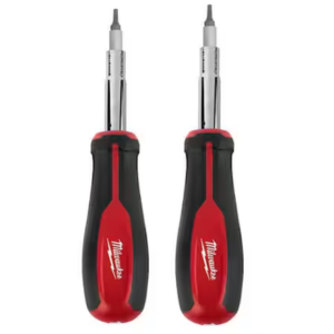 Milwaukee 2-Pack Multi-Tip Screwdriver w/Square Drive Bits