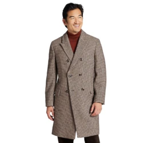 Joseph Abboud Men's Double-Breasted Topcoat