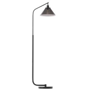 Threshold Smoked Glass Floor Lamp