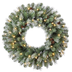 Pre-lit 26'' Artificial Christmas Wreath