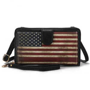 MKF Women's Kiara Printed Flag Crossbody Bag